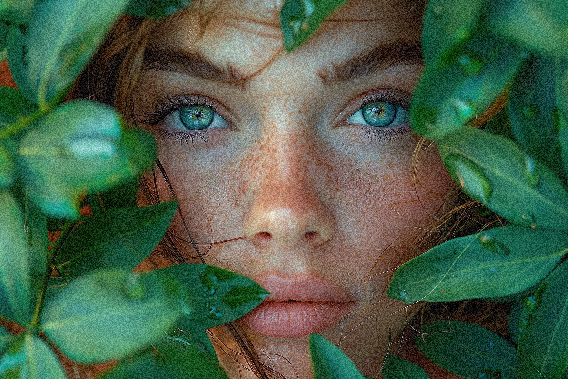 Visage d'une femme générée par intelligence artificielle
